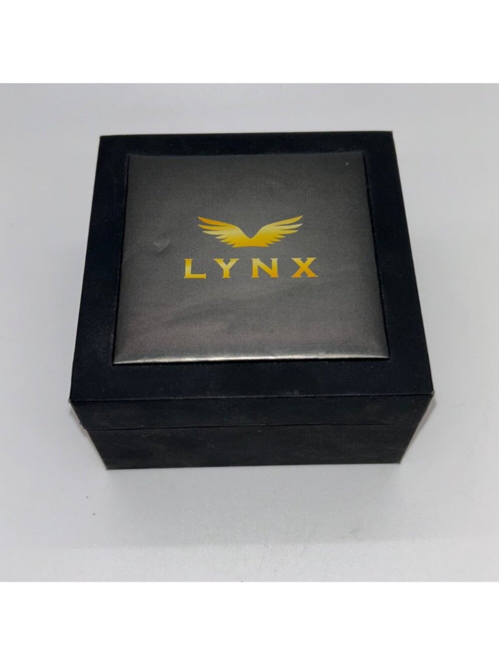 Lynx Mens Stainless Steel Hammered ID Plate Bracelet With Foxtail Chain In Gift - Picture 14 of 15